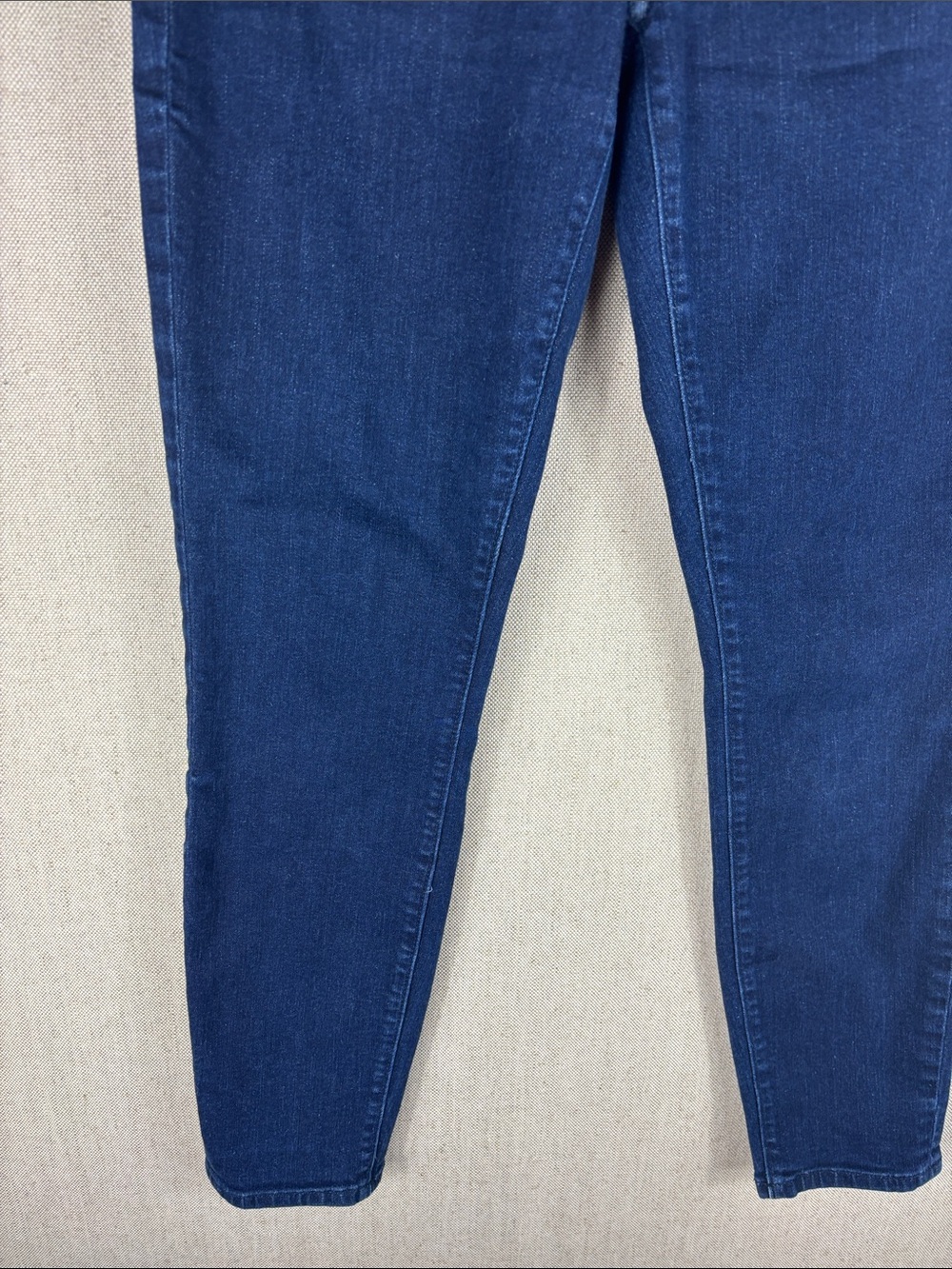 Loft > Curvy Skinny High-Waist Button-Fly Women’s Jeans Dark Blue 4 - Picture 5 of 10